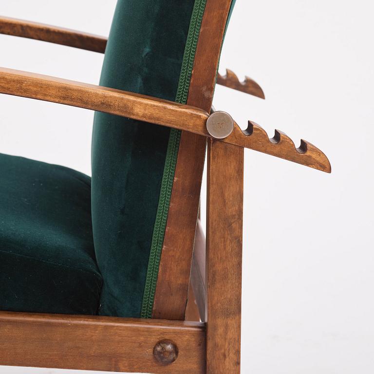 Axel Larsson, likely, a pair of armchairs, Svenska Möbelfabrikerna, Bodafors ca. 1930.