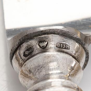 Cutlery, 12 pcs and napkin rings 12 pcs, silver, Finland 1939-1963.