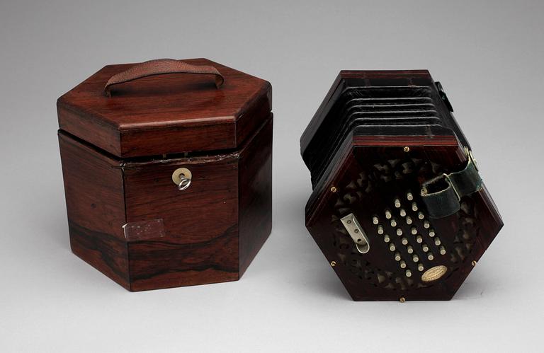 CONCERTINA, C. Wheatstone, London, England 1851.