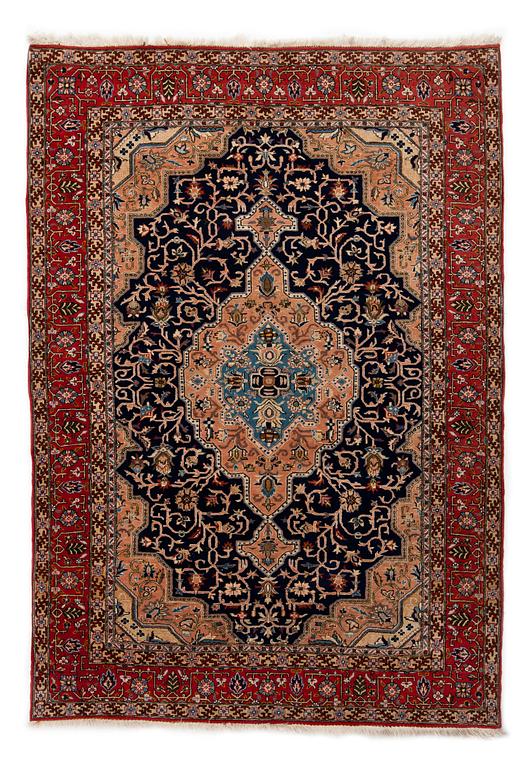 MATTA, semiantik Iransk Qum, part silk. 198 x 141.