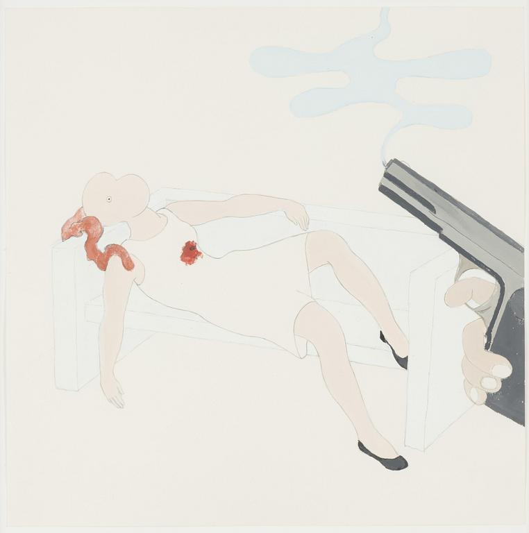 Annika Svenbro, mixed media on paper.