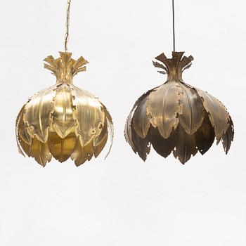 Taklampor, 2 st, Sven Aage, Holm-Sorensen & Co, Danmark, 1900-talets andra hälft.