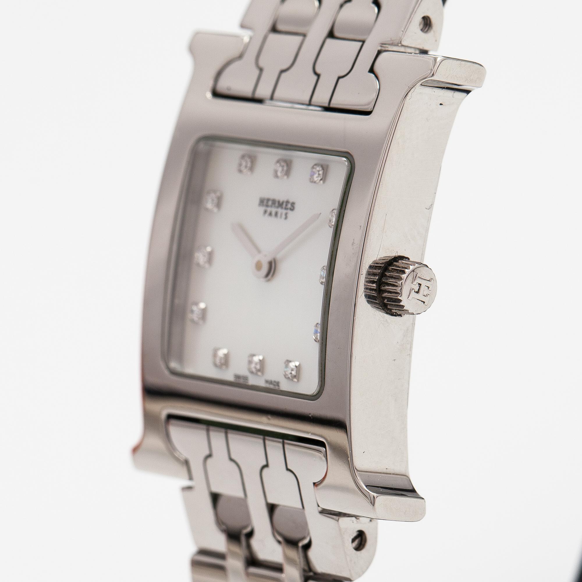 HERMÈS, Heure H, wristwatch, 21-25 x 30 mm.