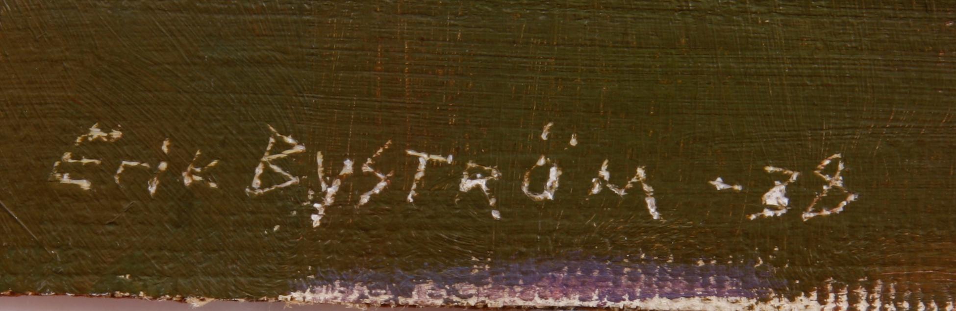 BYSTRÖM, ERIK, olja på duk, sign o dat -38.