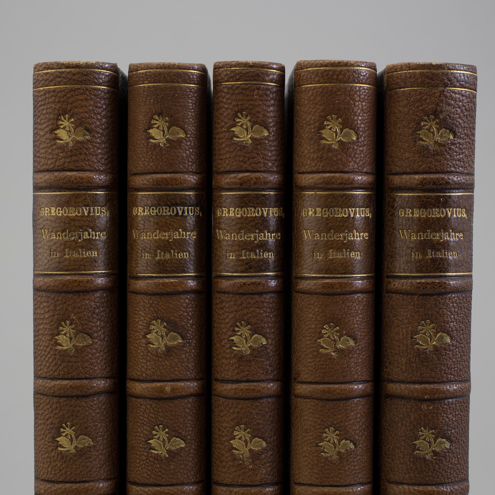 BOOKS, Ferdinand Gregorovius:
Wanderjahre in Italien. 1-5.