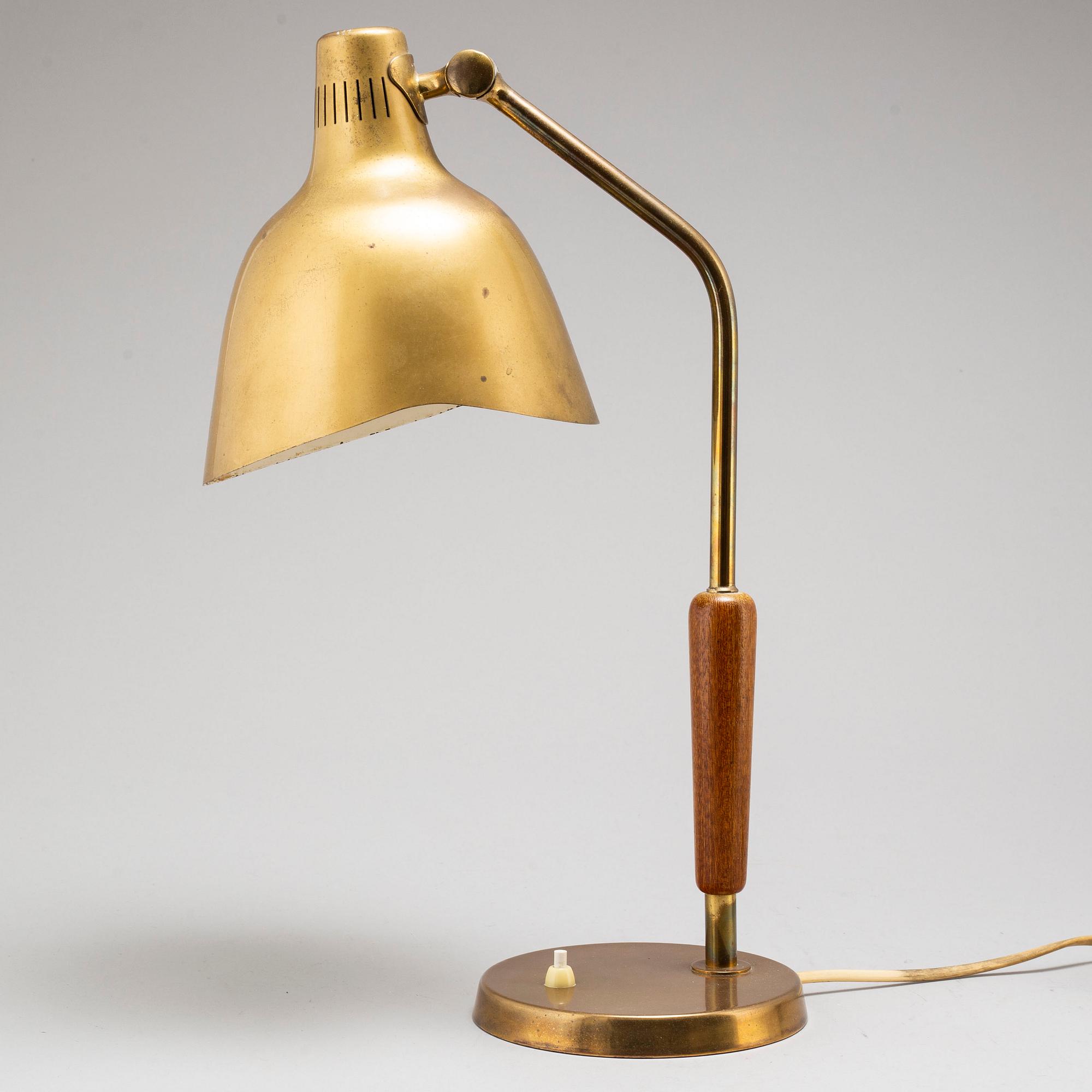 A 1960's table lamp marked MBM.