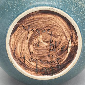 YNGVE BLIXT, a signed and dated stoneware vase.