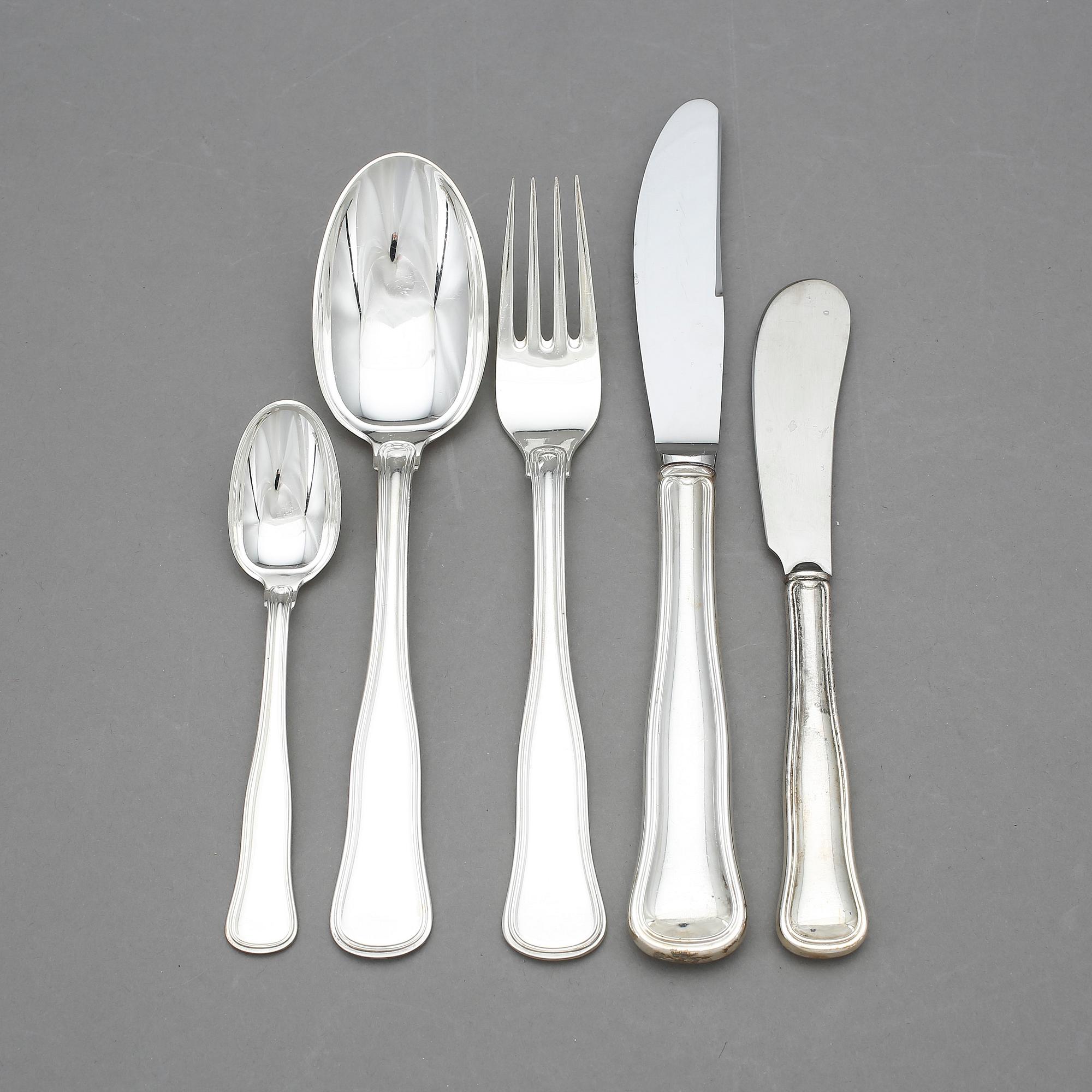 BESTICK, 25 delar, silver, Cohr, Danmark. Total vikt 1065 g.