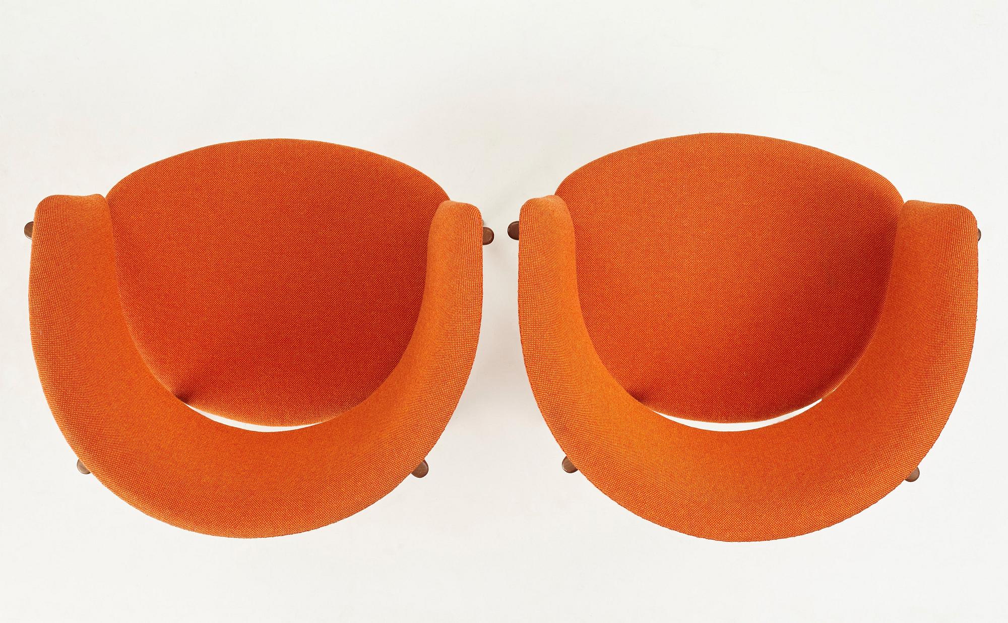 Nanna Ditzel, a pair of teak lounge chairs, Søren Willadsen, Denmark, 1950-60's.