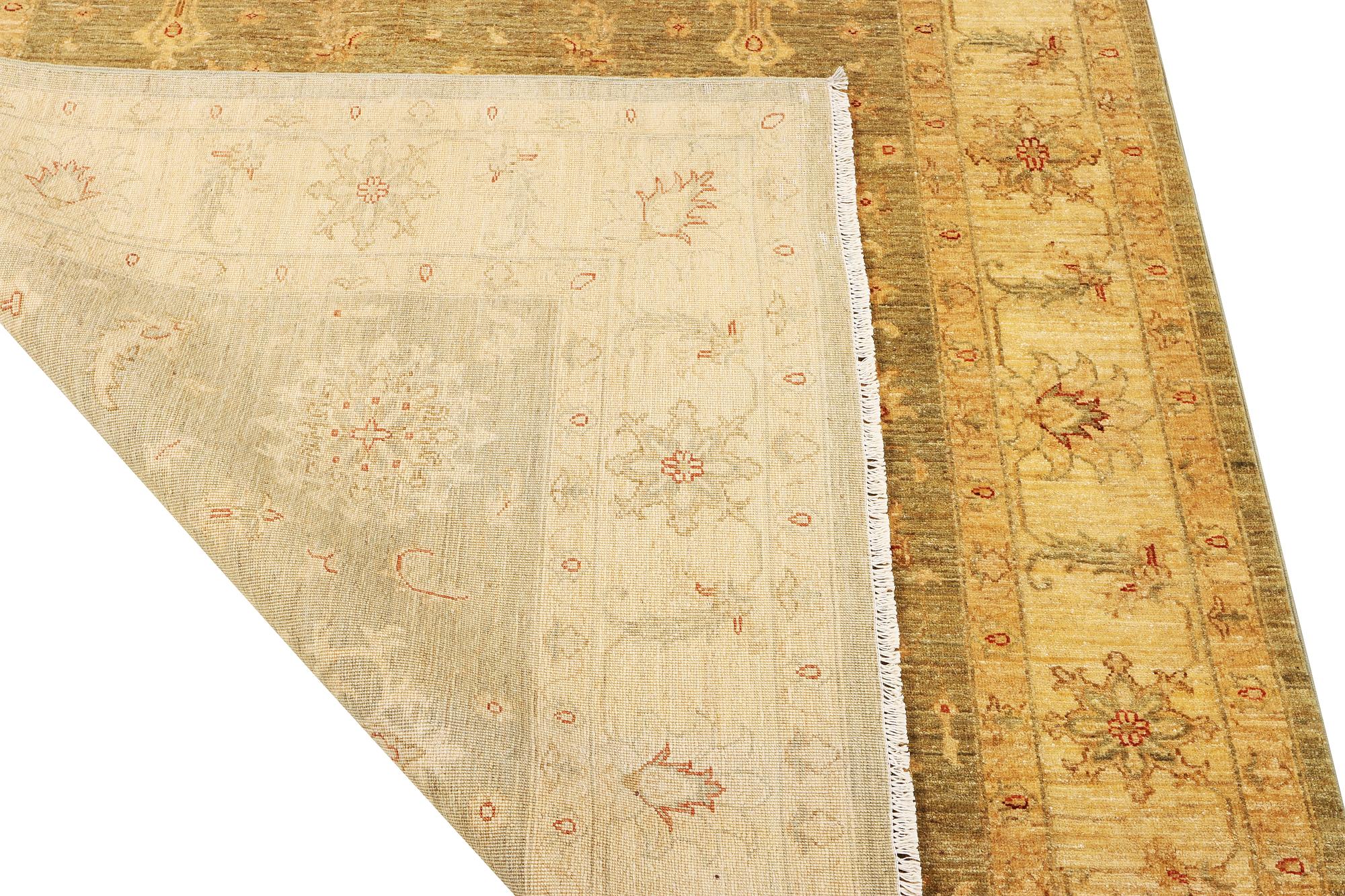 An Ushak rug, c. 244 x 167 cm.