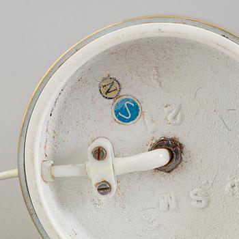 BORDSLAMPOR, ett par, mässing, EA Kosta, 1900-talets andra hälft.