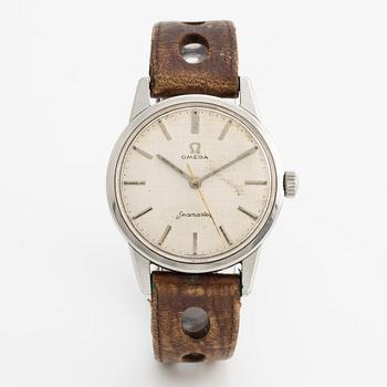 Omega, Seamaster, "Linen Dial", wristwatch, 35 mm.