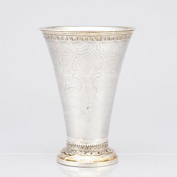 Erik Enander, bägare, silver, Uppsala 1786.