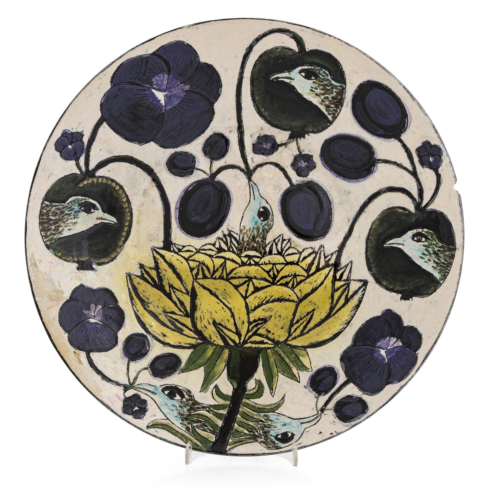 Birger Kaipiainen, Decorative dish, ceramic, signed Kaipiainen.