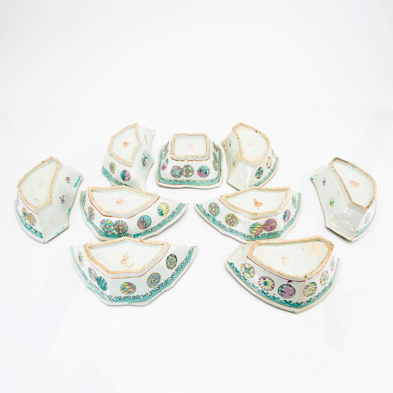 A Chinese 19th/20th century porcelain cabaret.