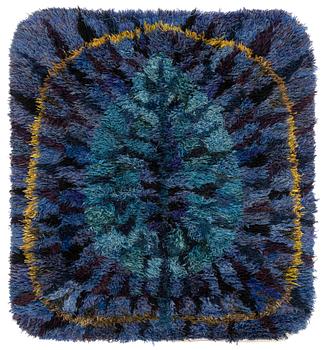 136. Ingrid Dessau, a carpet, "Blått blad", knotted pile, ca 160,5 x 145 cm.