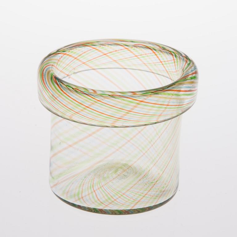 KAJ FRANCK, KONSTGLAS SKÅL. Sign. Kaj Franck Nuutajärvi Notsjö. 1960-tal.