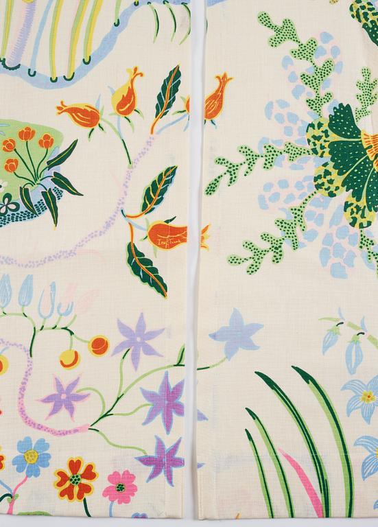 Josef Frank, a pair of linen curtains, 'Hawaii', Svenskt Tenn, Sweden.