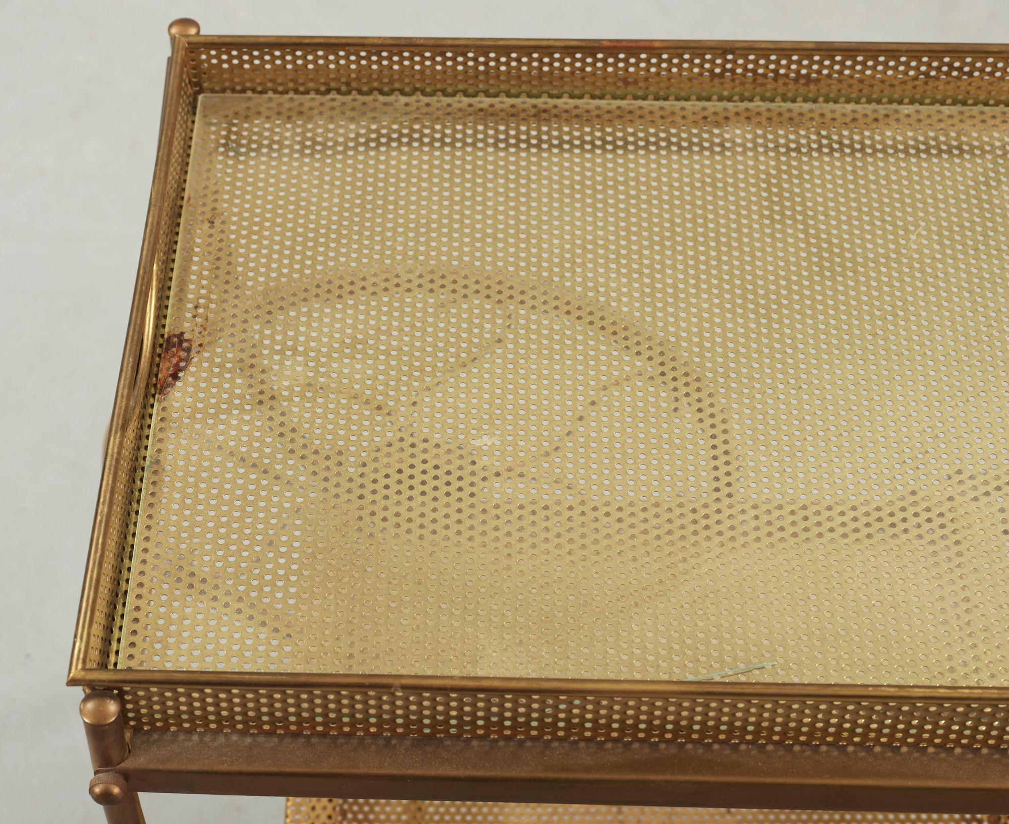 SERVERINGSVAGN, mässing, omkring 1900-talets mitt,