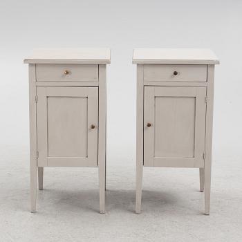 A pair of bedside tables, first half of the 20th Century.