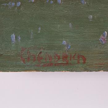 Hermann Hendrich, Landscape with a castle.