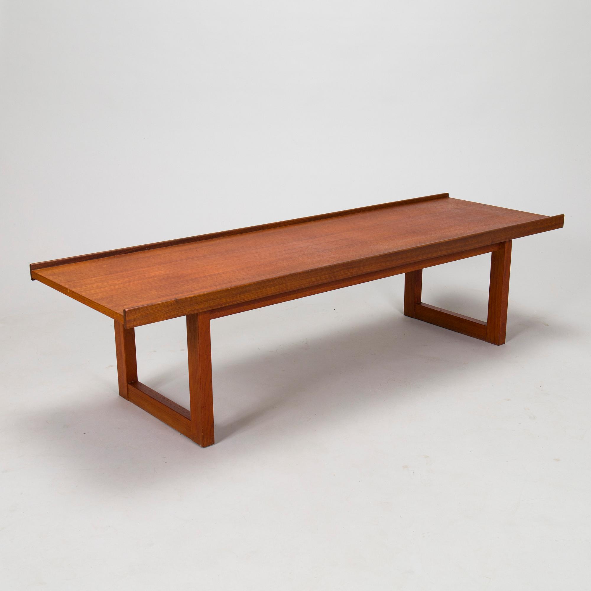 Olof Ottelin, a 1960s 'Formula' bench / coffee table for Keravan Puusepäntehdas, Stockmann, Finland.
