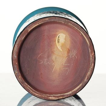 Stig Lindberg, a stoneware vase, Gustavsberg Studio 1964.