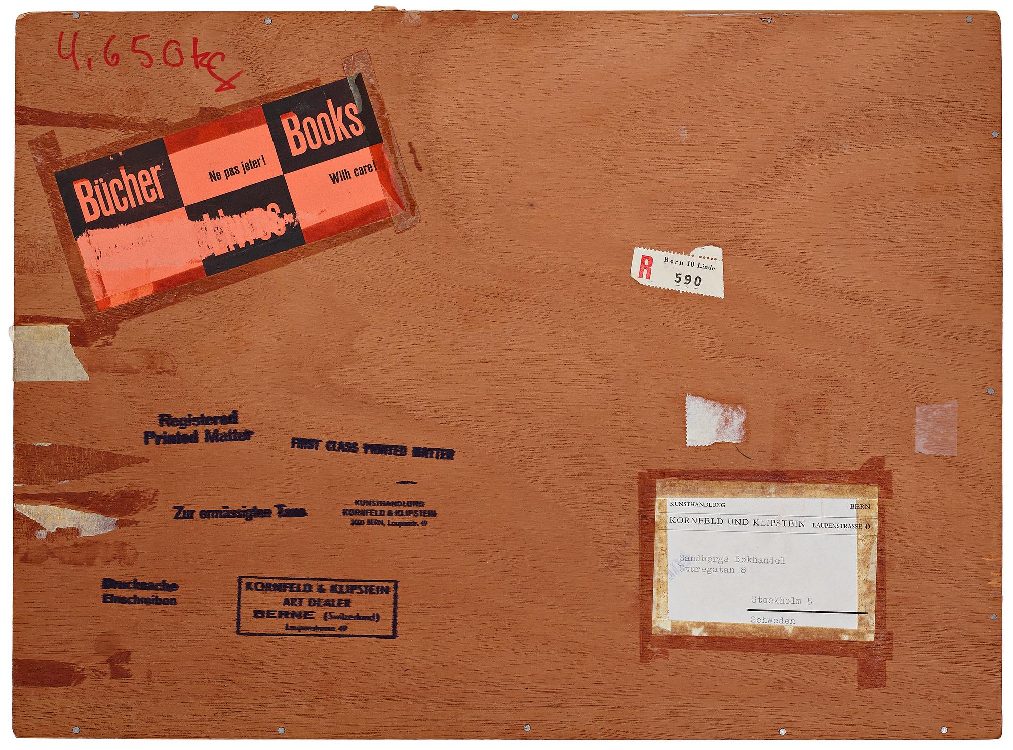 Bok med 62 litografier av bland andra: Pierre Alechinsky, Karel Appel, "One Cent Life".