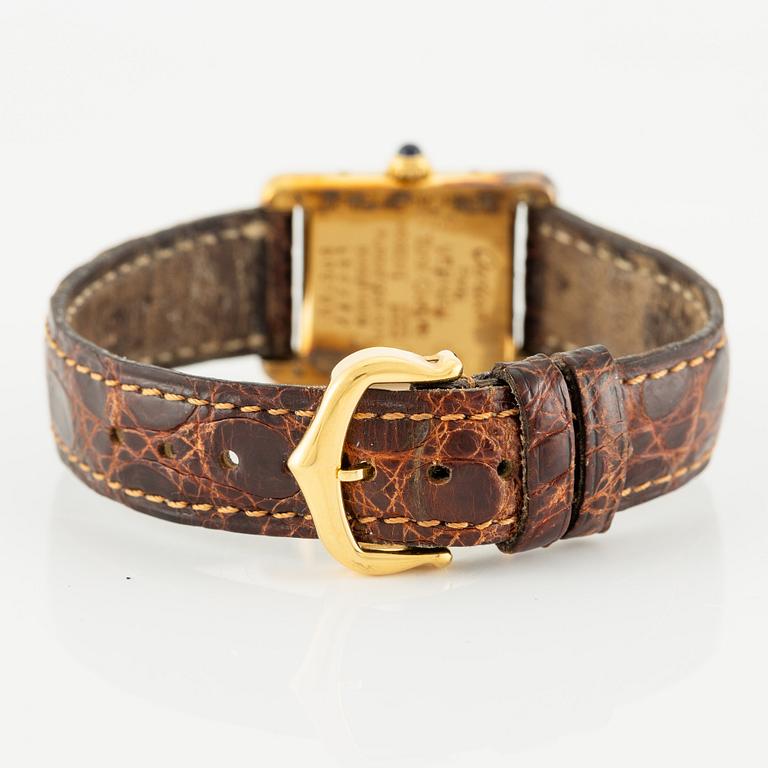 must de Cartier, Tank, armbandsur, 20,5 x 20 (28) mm.