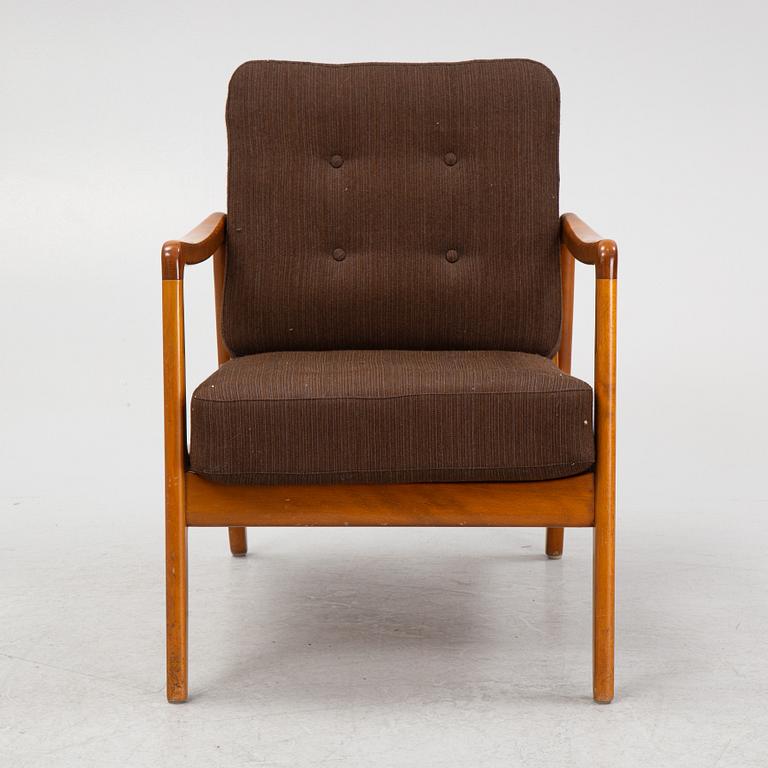 Ole Wanscher, an armchair, France & Daverkosen, Denmark, 1960's-70's.