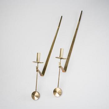 A pair of wallscones by Pierre Forsell, Skultuna.