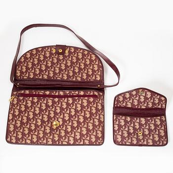 Christian Dior, väska och plånbok, vintage.