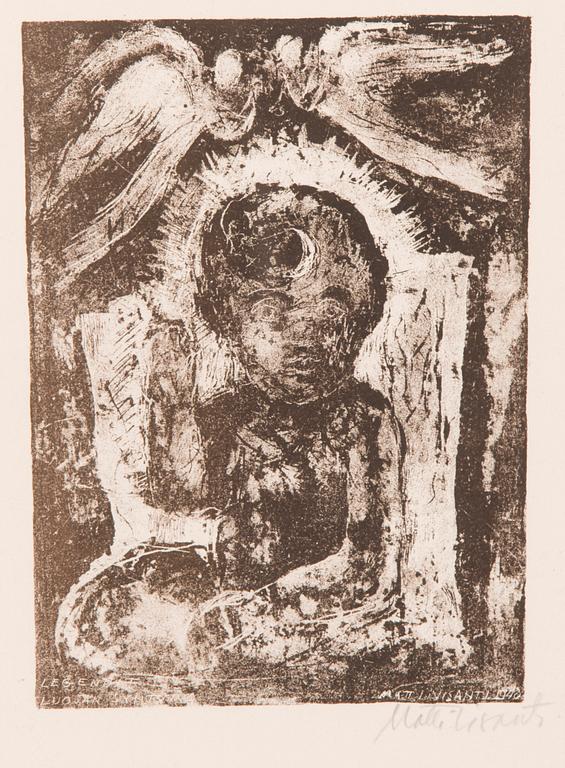 MATTI VISANTI, litografier, 3 st, signerade och i plåten daterade 1940.