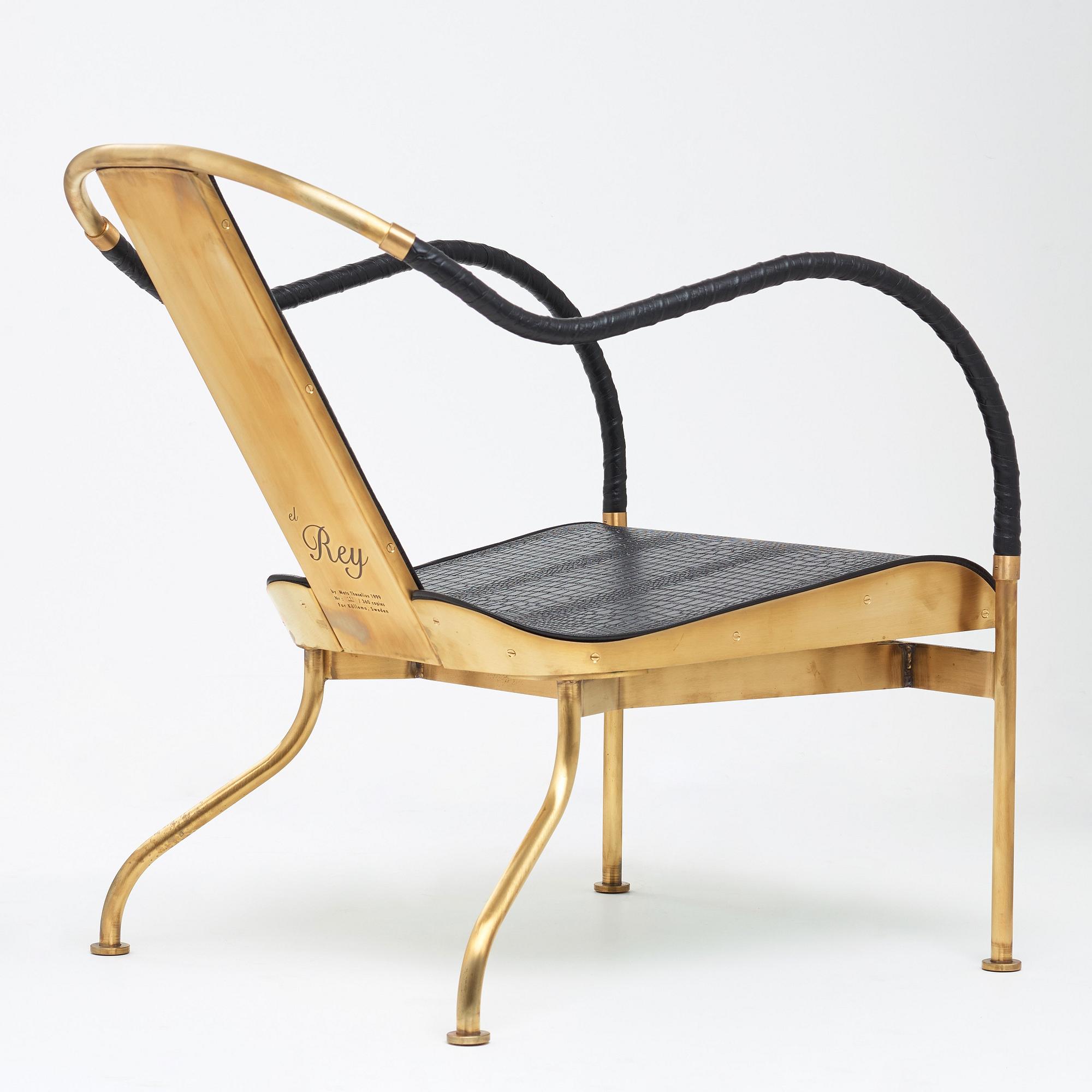 Mats Theselius, an "el Rey" easy chair by Källemo Sweden, post 1999.