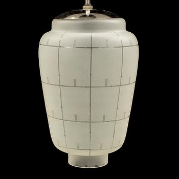 TAKLAMPA, funkis, 1930/40-tal. Höjd 37 cm.