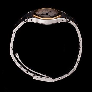 ARMBANDSUR, dam, Cartier Santos, stål på guld. 1900-talets slut.