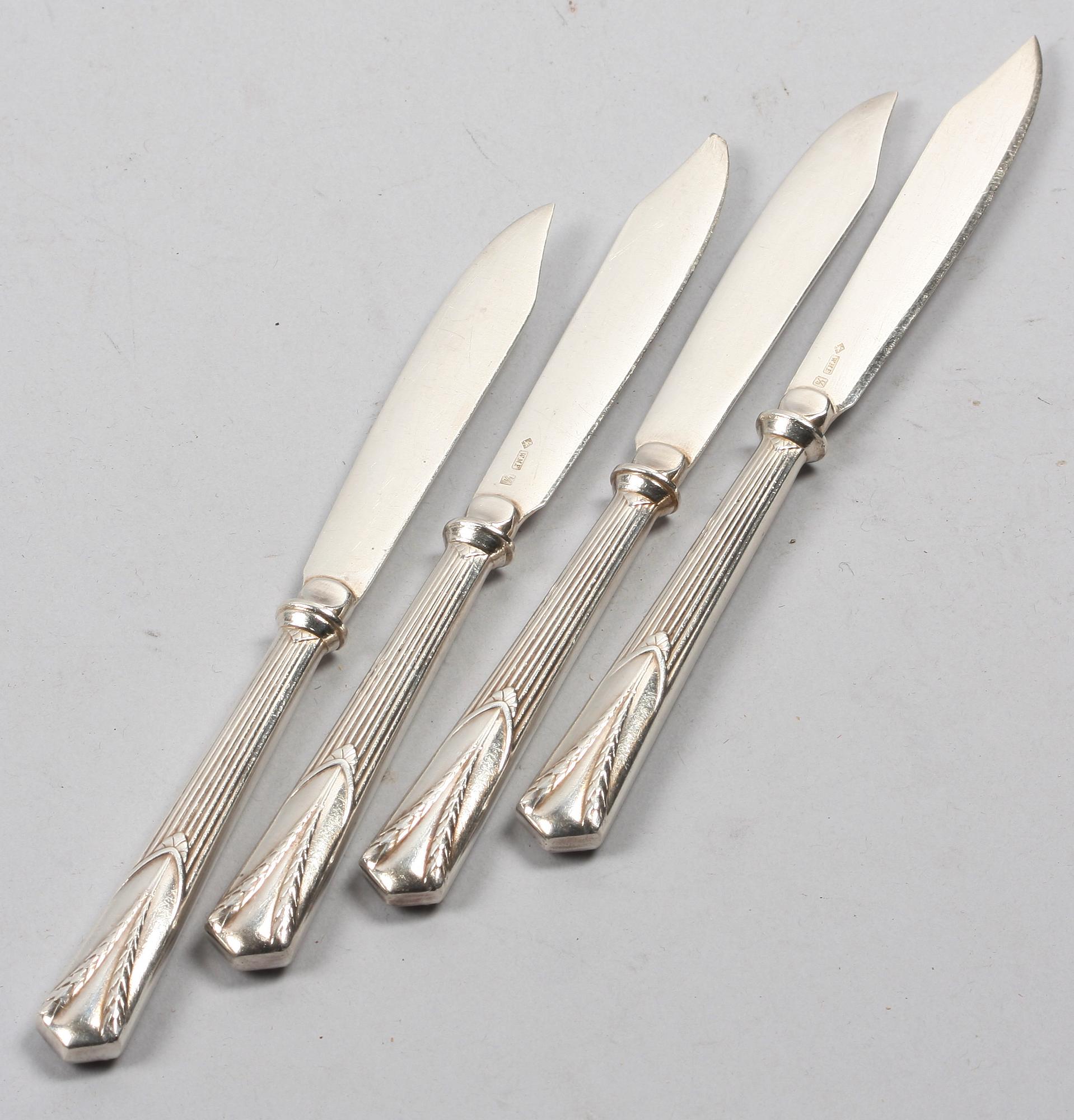 FRUKTKNIVAR, 12 st, nysilver, WMF.