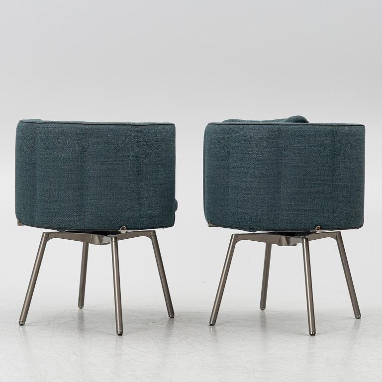 Nendo, stolar, ett par, "Torii", Minotti, Italien.