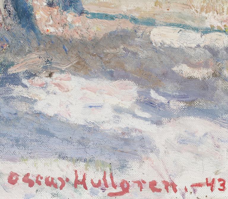 OSCAR HULLGREN, Olja på duk, sign o dat - 43.