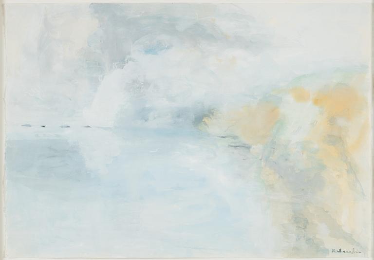 Ruben Heleander, gouache, signed.
