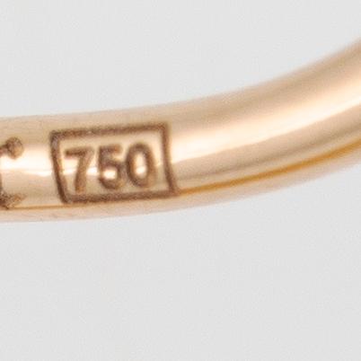 Örhängen 18K guld med odlade Tahitipärlor och små diamanter.