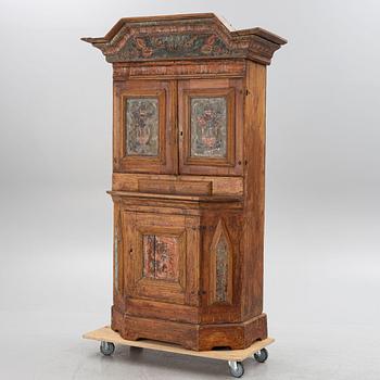 Cabinet, folk art, dated 1780.