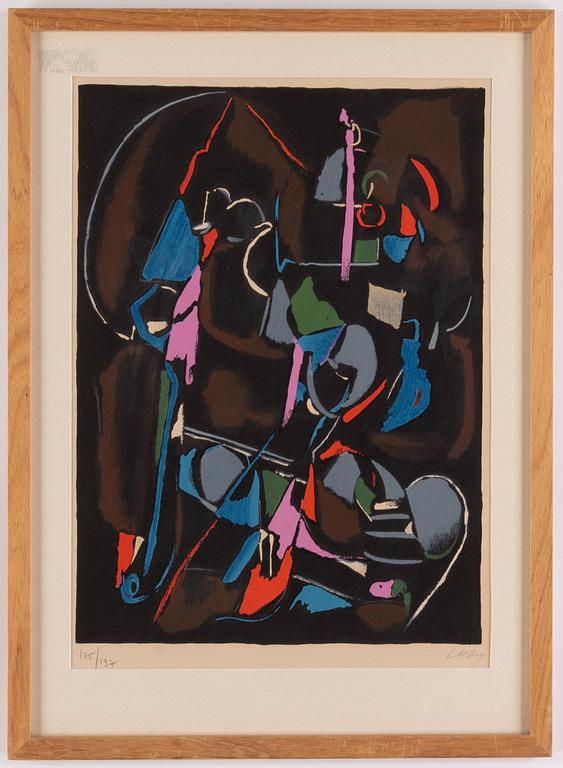 André Lanskoy, lithograph in colours, signed 175/197.