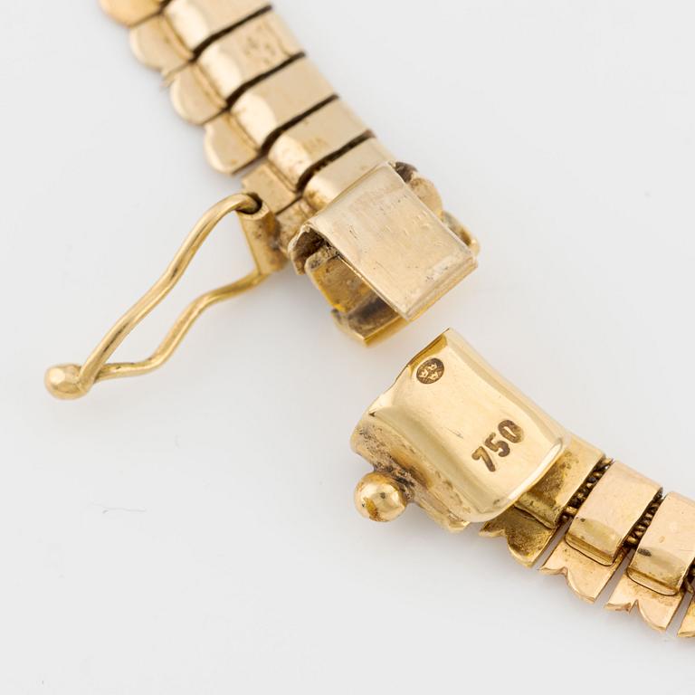 Collier 18K guld i tre färger.