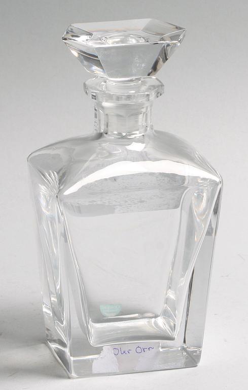 KARAFF, glas, Orrefors.