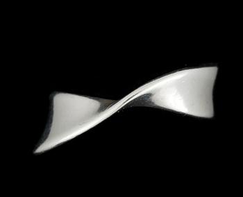 RINGAR, 2 st, ÖRCLIPS, ett par samt HÄNGE, silver, Georg Jensen, Danmark.