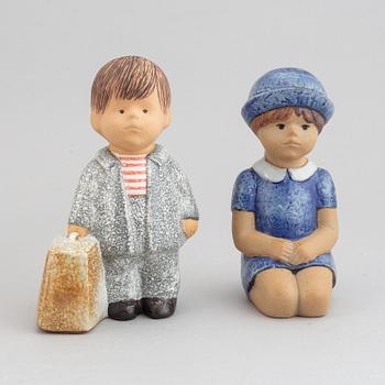 Lisa Larson, four stoneware figurines, for K-Studion, Gustavsberg.