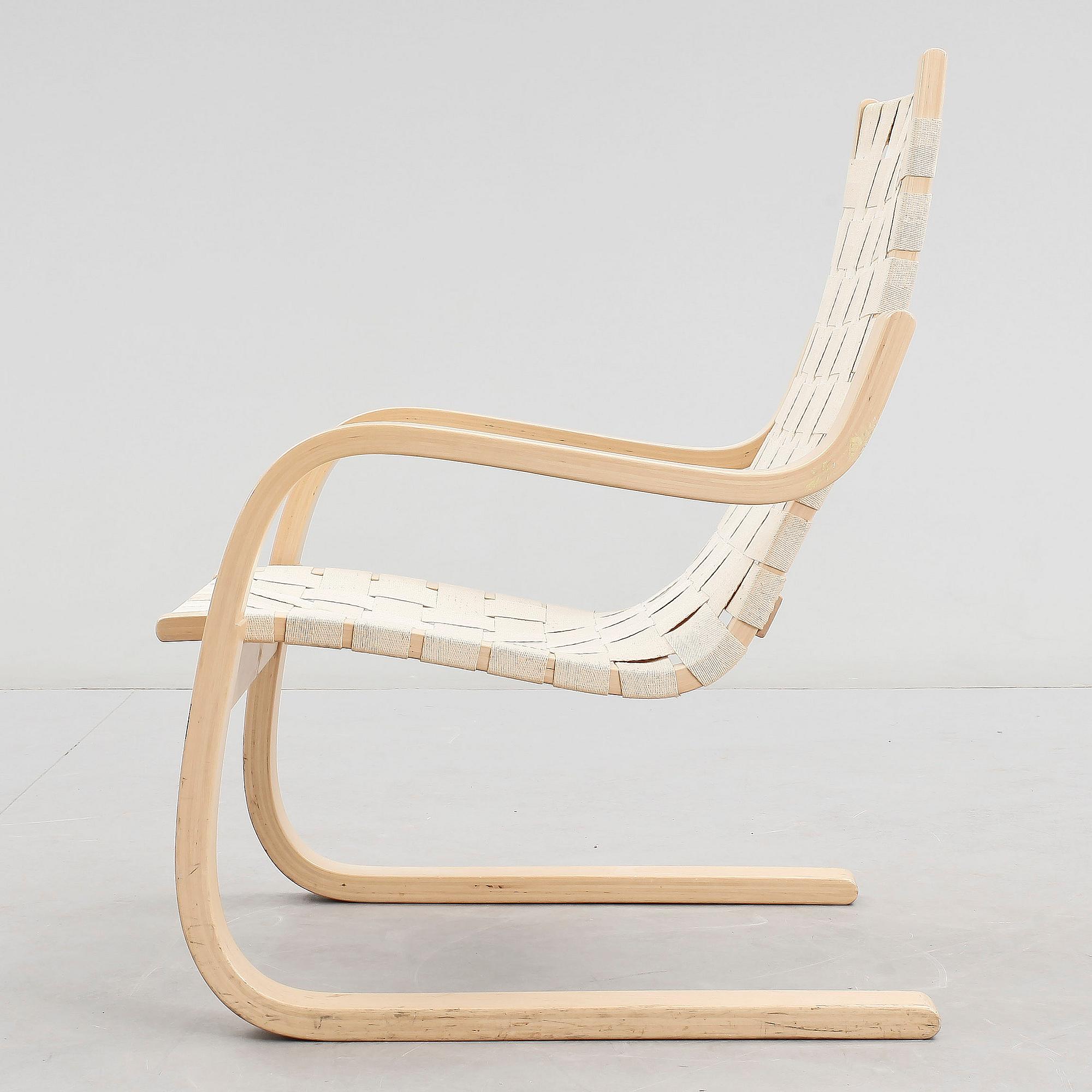 FÅTÖLJ, "Modell 406", Alvar Aalto, för Artek, Finland.