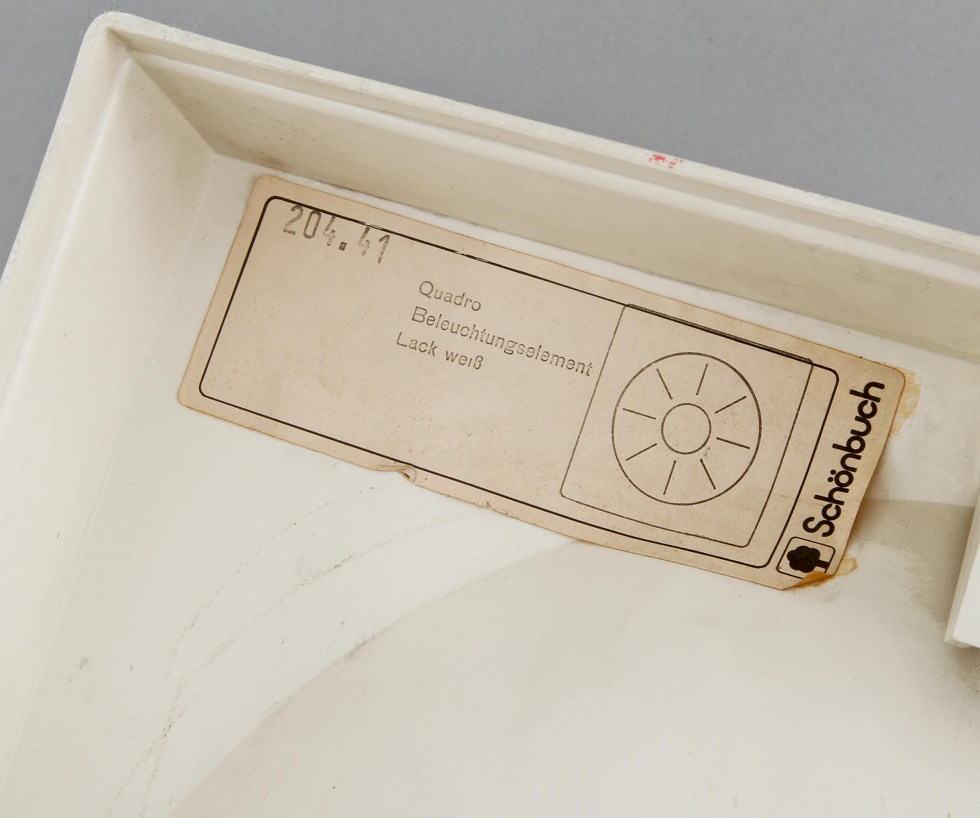 SPEGEL samt LAMPOR, 2 st, Schönbuch, Tyskland, 1900-talets andra hälft.