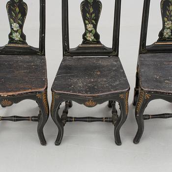 STOLAR, 3 st, senbarock, 1700-tal.
